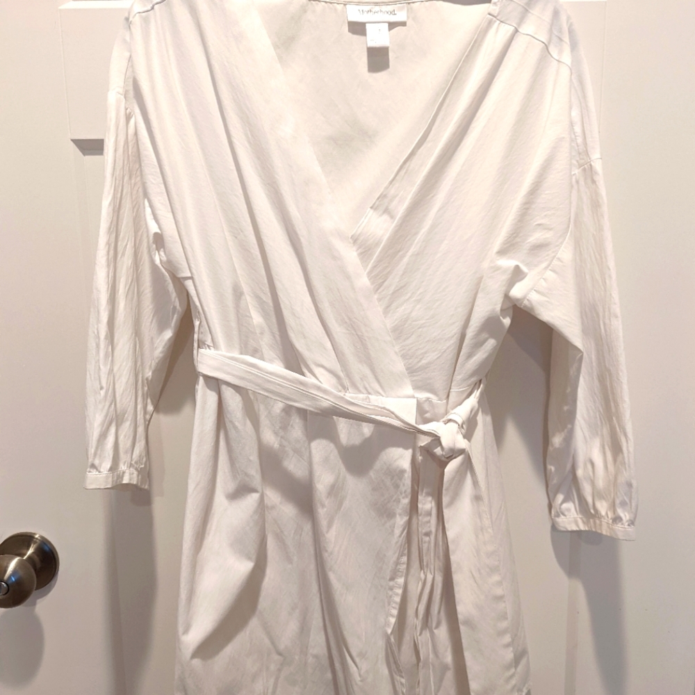 White Motherhood Maternity blouse size large